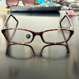 Burberry glasses frames. Prescription lenses removed.